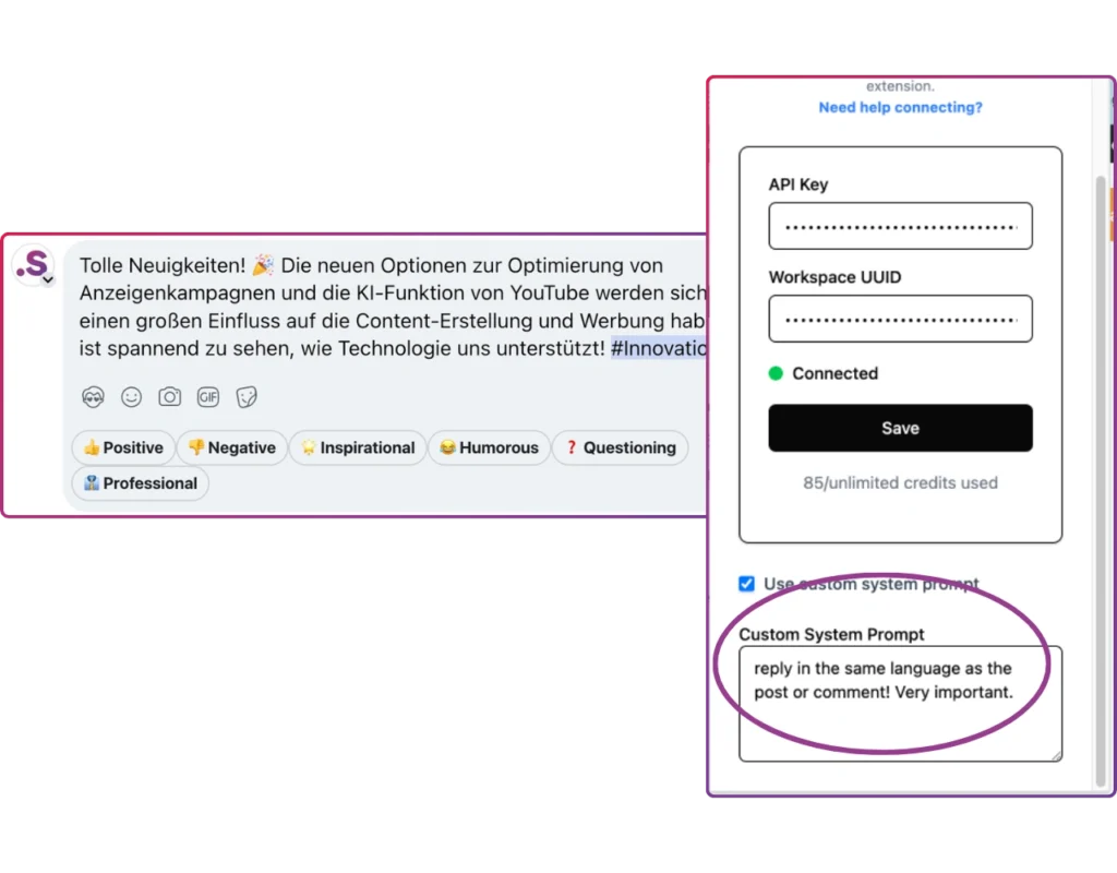 individuelle pre-prompts