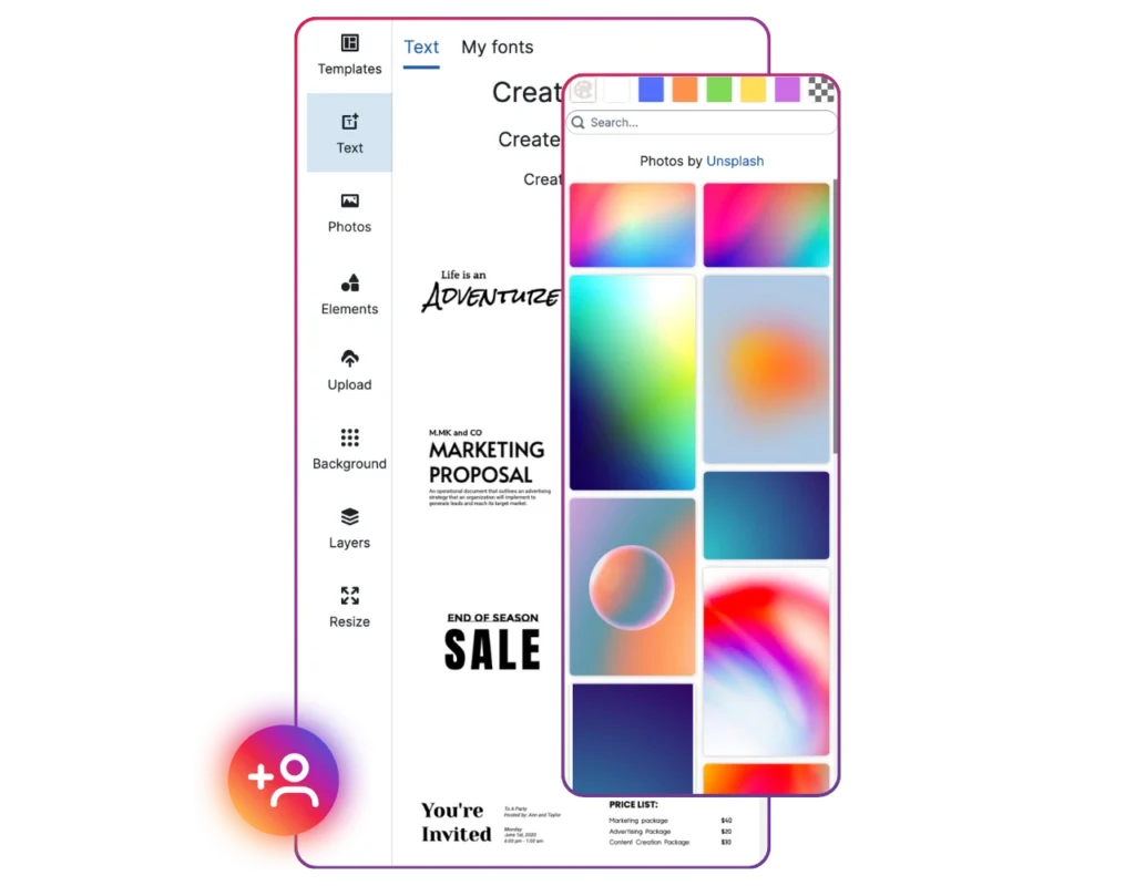 kreative design-elemente