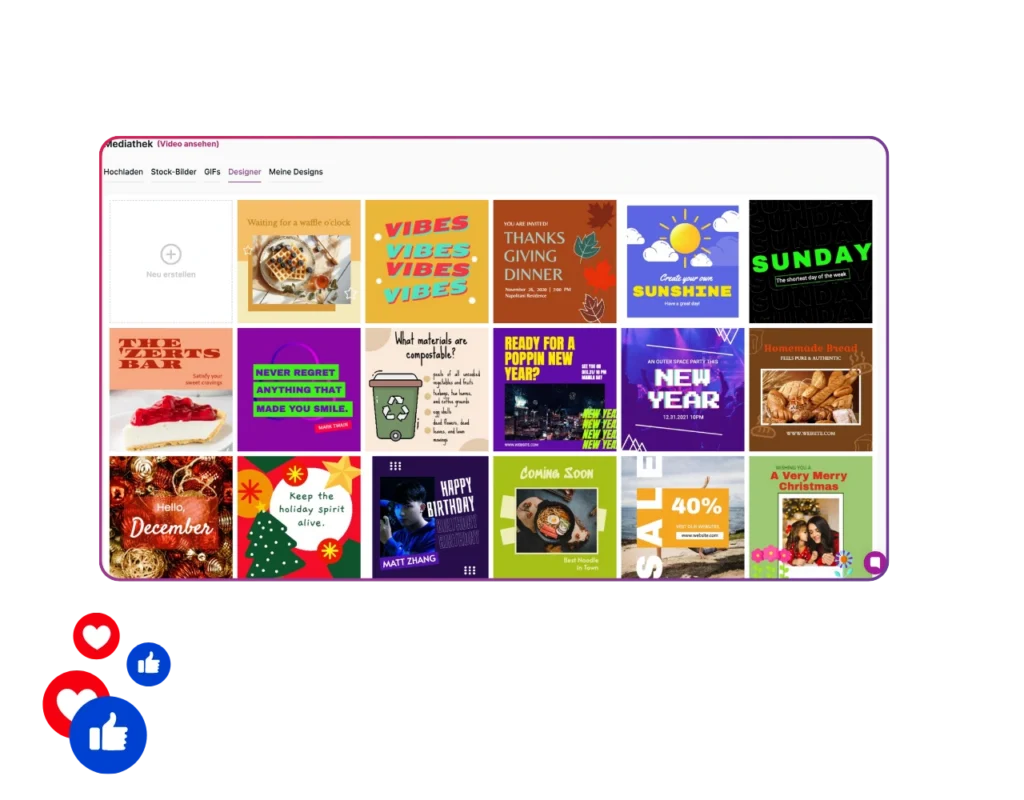 tausende design-vorlagen